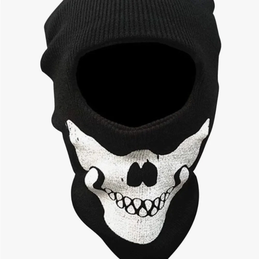 Halloween Skull Balaclava Tactical Hood Mask – Ghost Skeleton Anti-UV Scarf